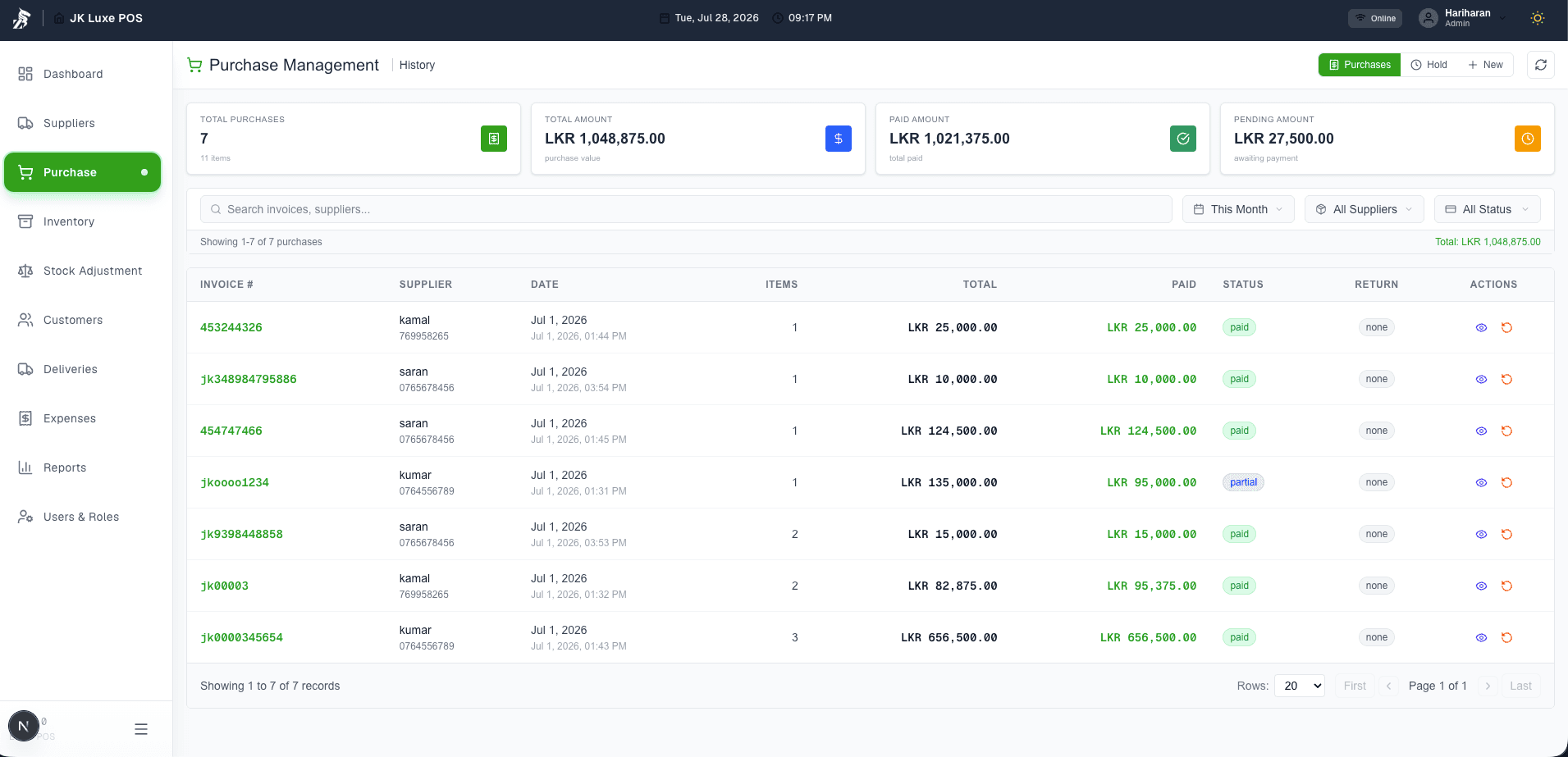 Distribution & Cycle Management Platform - View 3