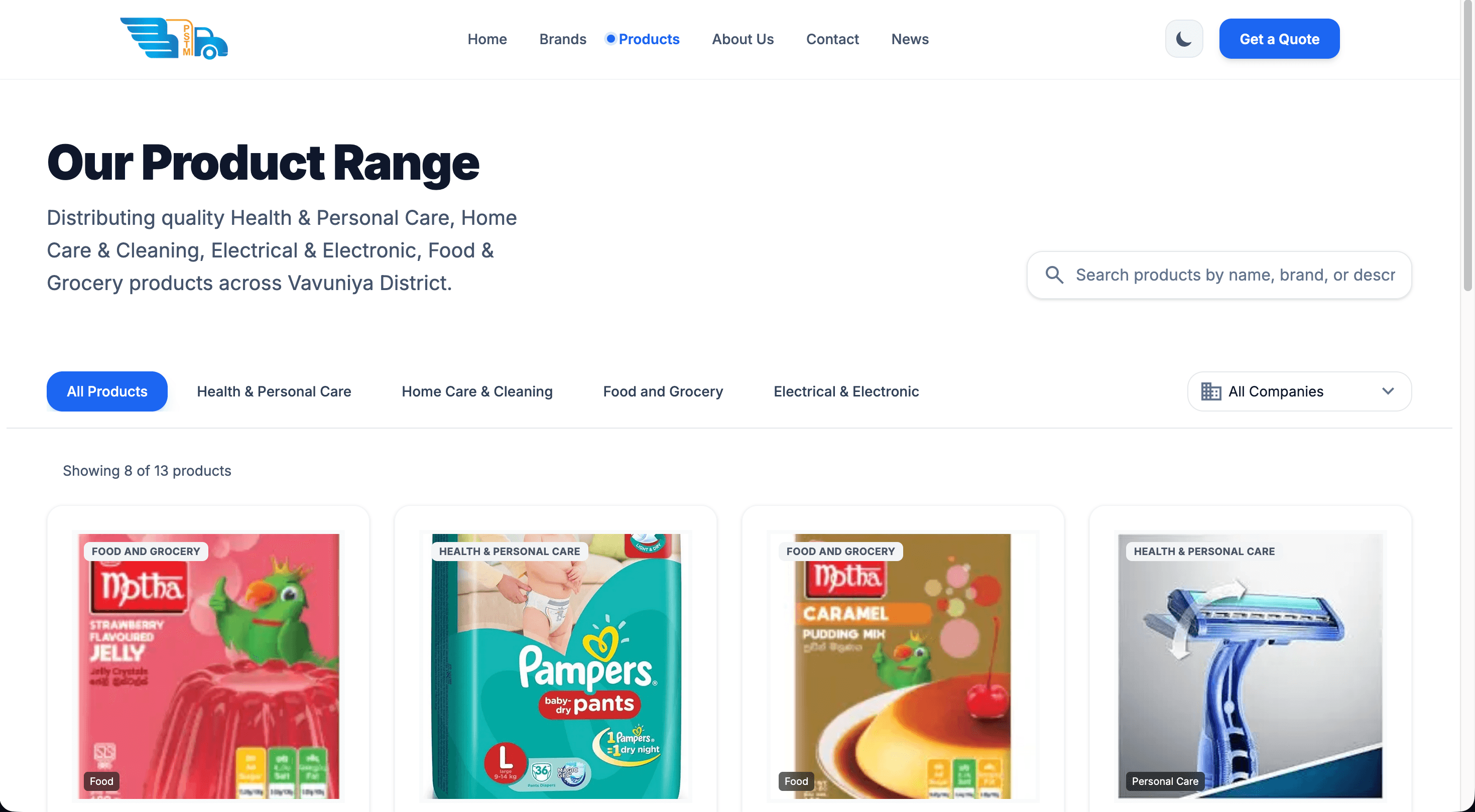 PSTM Marketing Website - View 2