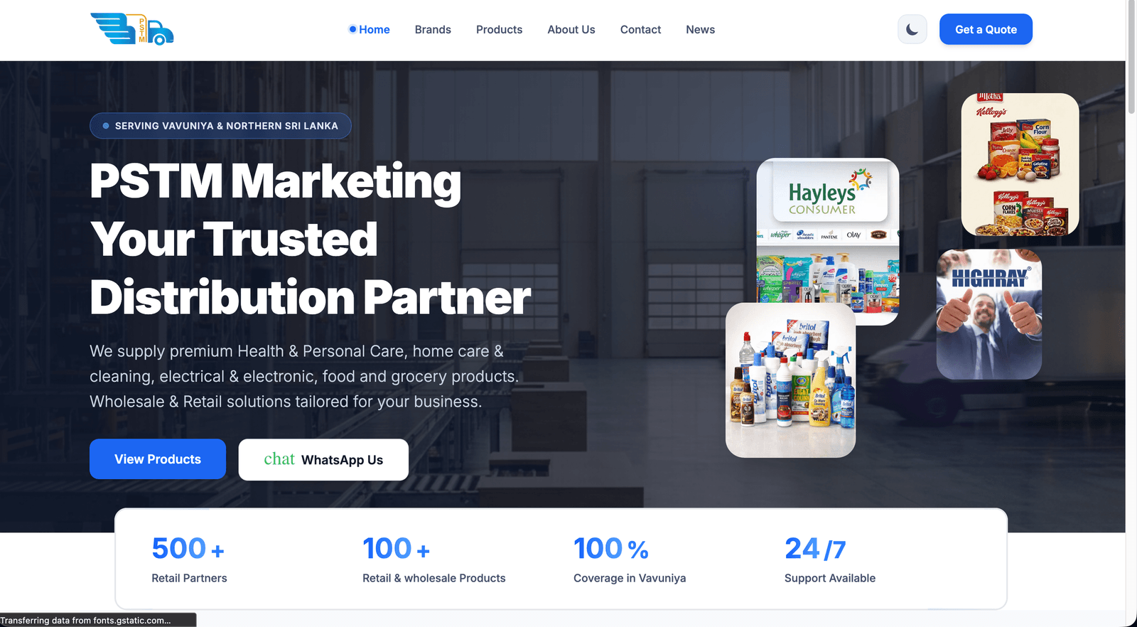 PSTM Marketing Website — Full Stack Project by Sivapalan Mithushan